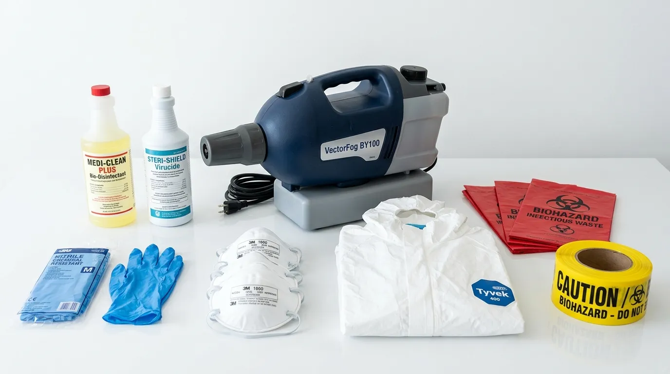 Professional biohazard remediation crew working in Acworth